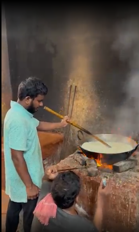 Traditional sweet-making at Devi Sweets